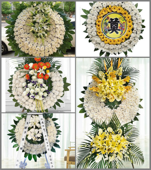 山东青岛即墨市田横镇大山前村花圈速递